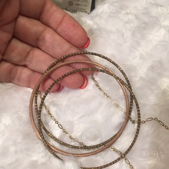 Vintage HANDMADE Turquoise bead NECKLACE and 3 METAL BANGLE BRACELETS - Picture 7 of 12